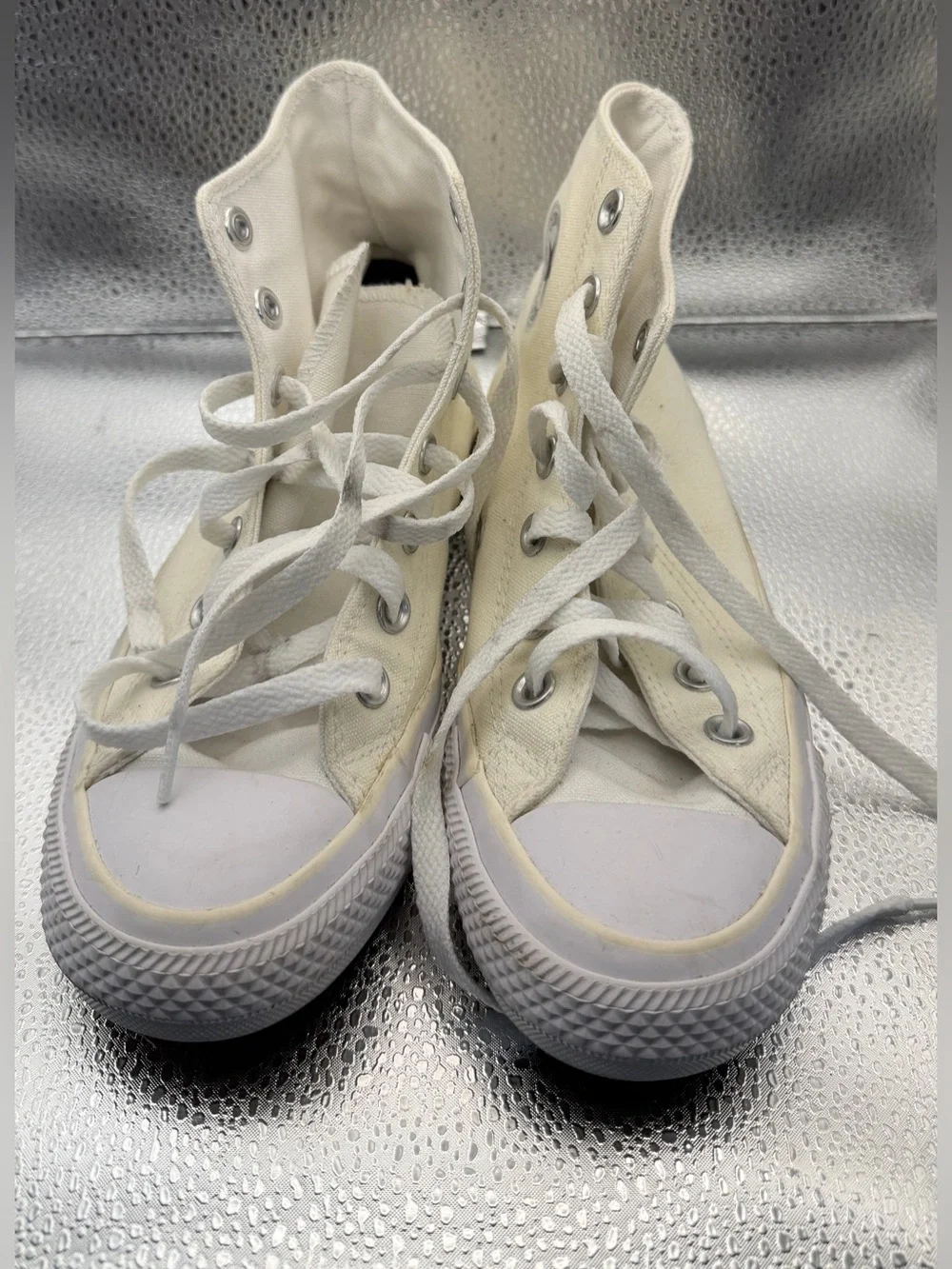 Converse All Star White Kid Size 5.5 Used